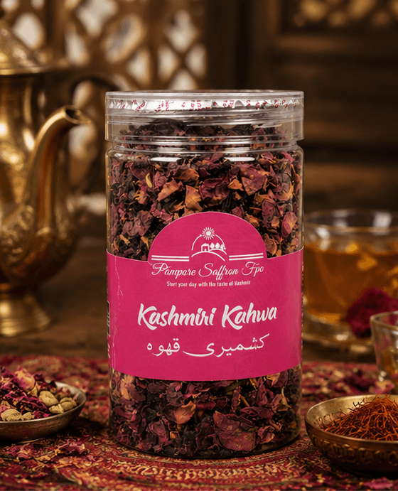 Traditional Kashmiri Kehwa — Saffron Green Tea Blend